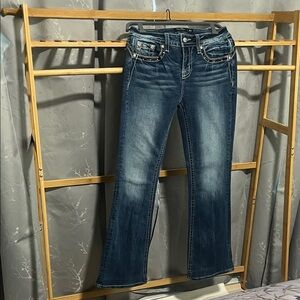 Miss Me Dark Blue Boot Cut Jeans